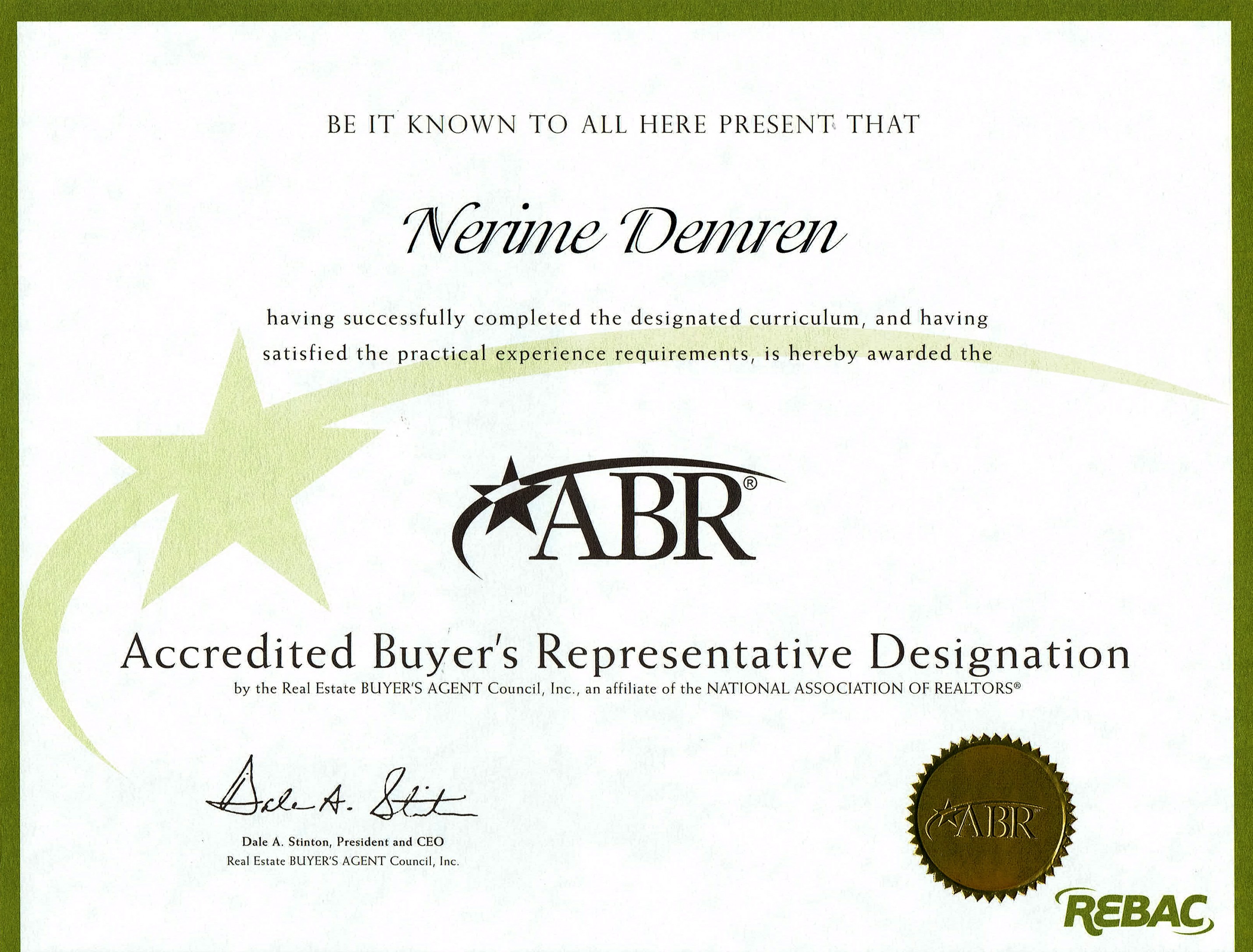 ABR Certificate